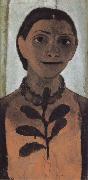 Paula Modersohn-Becker Self-portrait with Amber Necklace USA oil painting artist